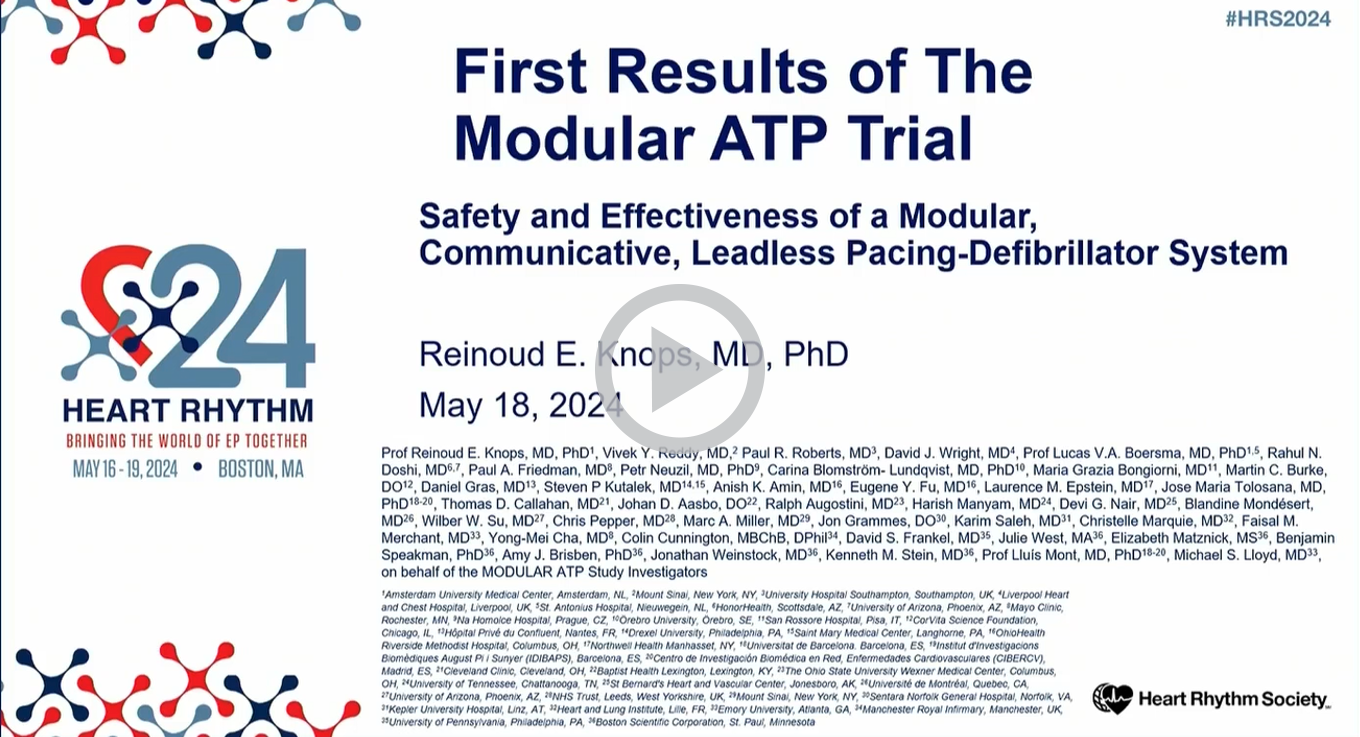 Video: First Results of the Modular ATP Trial.