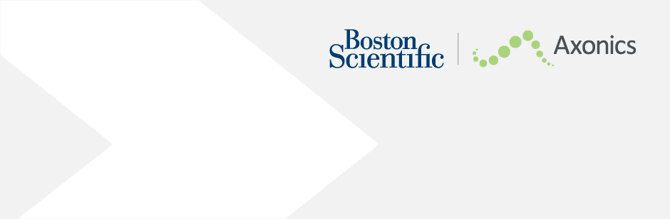 Axonics and Boston Scientific co-brand logo