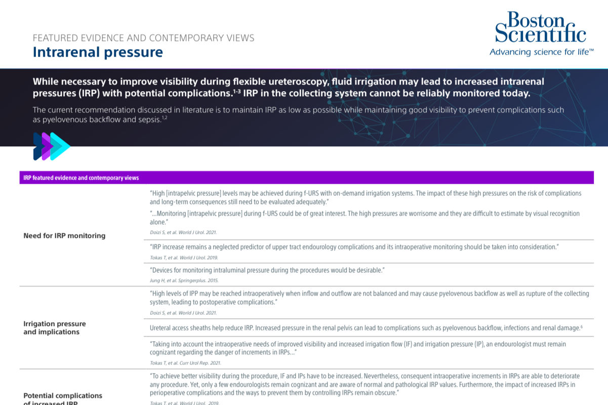 featured evidence on intrarenal pressure